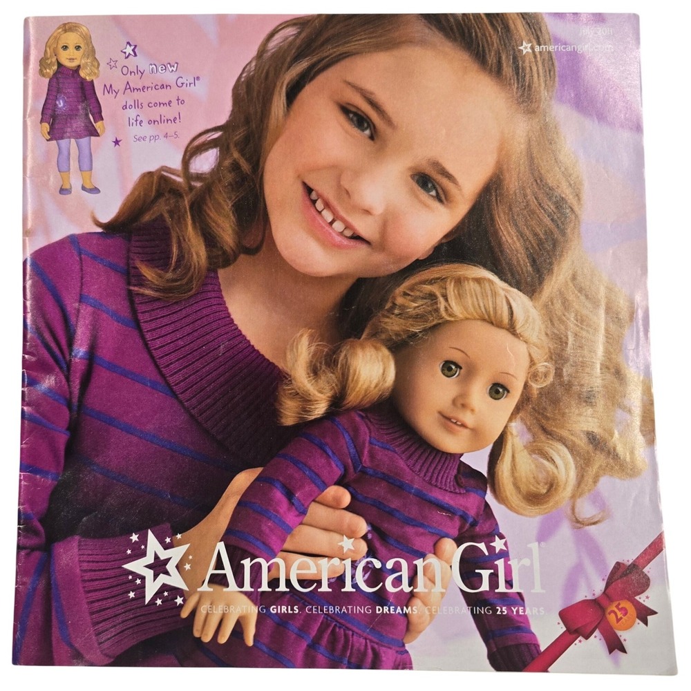 American Girl Doll Catalog 25 Years July 2011 Kanani Julie Molly Retired Items
